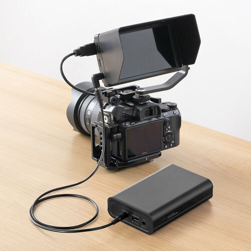 DC12V機器用モバイルバッテリー（リン酸鉄リチウムイオン電池・PSE適合品・12000mAh・38.4Wh・低電力機器対応・飛行機内持ち込み可）