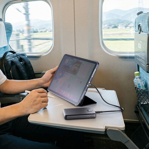 モバイルバッテリー（半固体電池・準固体電池・10000mAh・PD20W・C×2・A×1・ 燃えにくい・安全設計・3台同時充電・デジタル残量表示・PSE認証済み・飛行機持ち込み可能・スマホ・モバ充）