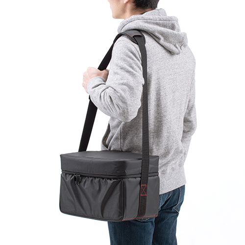 ポータブル電源収納バッグ（汎用・キャリーバッグ・収納ケース・ショルダーベルト付き・EZ7-BTL045・EZ7-BTL046対応）