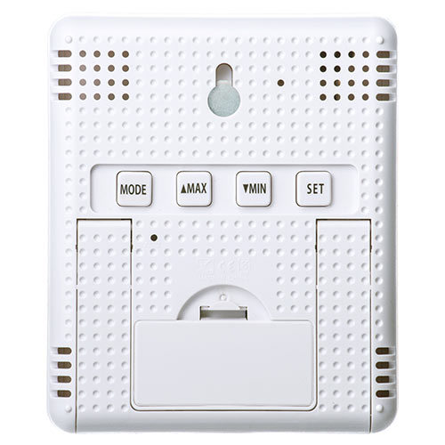 温湿度計｜WBGT対応・熱中症指数計・インフル表示・ブザー・時計付