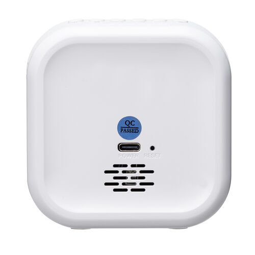 CO2測定器（二酸化炭素濃度測定・CO2モニター・NDIRセンサー・温度計・湿度計・卓上式・充電式・アラーム機能・400～5000PPM）