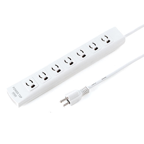 電源タップ 7個口 5m｜マグネットで簡単固定・雷ガード・3Pプラグ