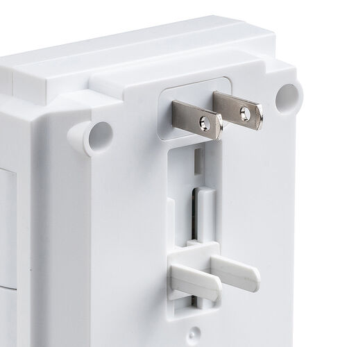 電源タップ（回転式差込口・壁付け・6個口・2P・PD30W対応・Type-C・USB2ポート付・iPhone/iPad/スマホ/タブレット充電・集中スイッチ付・コンセントタップ・ホワイト）