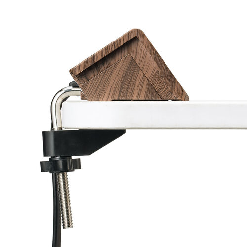 電源タップ（USB充電・AC4個口・USB-C搭載・USB-A搭載・一括集中スイッチ・3m・クランプ固定・ブラウン）