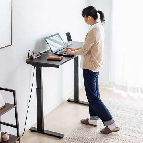 クランプ固定式タップ（Type-C充電ポート付き・2P・4個口・USB Aポート・Type-Cポート・一括集中スイッチ・3ｍ・ダークブラウン・木目）