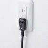 クランプ固定式タップ（Type-C充電ポート付き・2P・4個口・USB Aポート・Type-Cポート・一括集中スイッチ・3ｍ・ダークブラウン・木目）