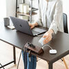 クランプ固定式タップ（Type-C充電ポート付き・2P・4個口・USB Aポート・Type-Cポート・一括集中スイッチ・3ｍ・ダークブラウン・木目）