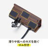 クランプ固定式タップ（Type-C充電ポート付き・2P・4個口・USB Aポート・Type-Cポート・一括集中スイッチ・3ｍ・ダークブラウン・木目）