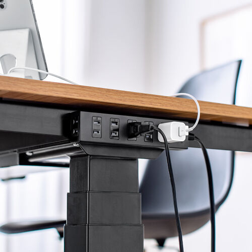 電源タップ（雷ガード内蔵・6個口・2P・2m・マグネット・シャッター・スイングプラグ・トラッキング予防・ブラック）