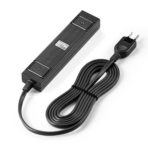 電源タップ（雷ガード内蔵・6個口・2P・2m・マグネット・シャッター・スイングプラグ・トラッキング予防・ブラック）