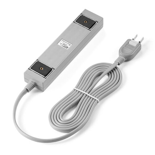 電源タップ（雷ガード内蔵・6個口・2P・2m・マグネット・シャッター・スイングプラグ・トラッキング予防・グレー）