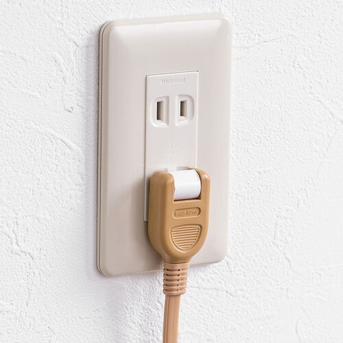 USB充電ポート付き電源タップ（2P・9個口・USB 2ポート・一括集中スイッチ付・雷ガード・2m・ライトブラウン木目）