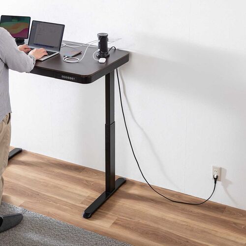 タワー型電源タップ（タワータップ・USB充電対応・タイプC搭載・12個口・2m・ブラック）