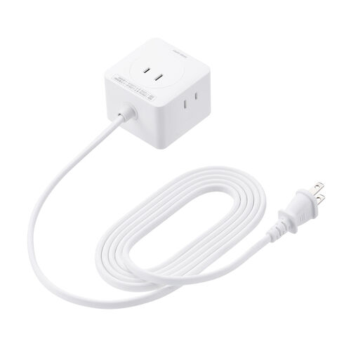 電源タップ（USB Type-C・PD 65W・GaN・コンセント3口・電力表示対応・ケーブル長2m）