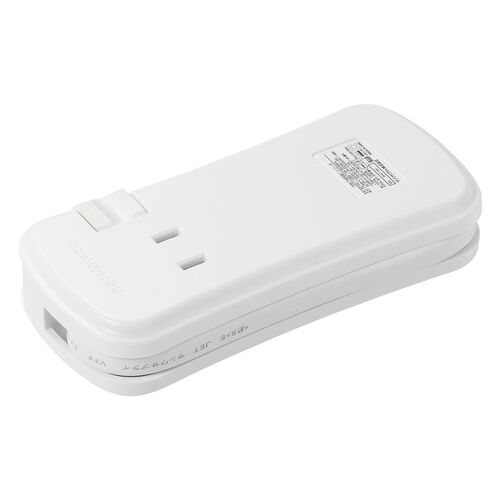 電源タップ（モバイルタップ・USBPD対応・USB充電器・巻取りケーブル・PD33W対応・コンセント3個口・USB A2個口・USB C 1個口・ホワイト）