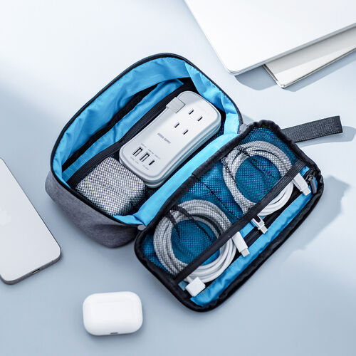 電源タップ（モバイルタップ・USBPD対応・USB充電器・巻取りケーブル・PD33W対応・コンセント3個口・USB A2個口・USB C 1個口・ホワイト）