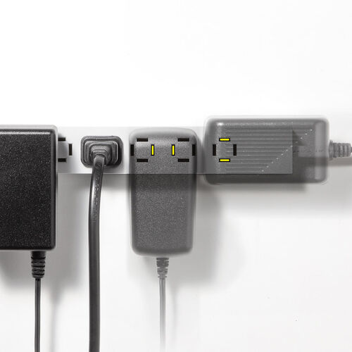 電源タップ（USB急速充電・PD33W・スリムタップ・AC8口・TypeC対応・縦横差し込み・1.5m・ACアダプタ対応・シンプルデザイン・スイングプラグ・ホワイト）