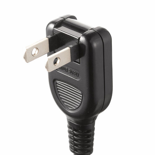 電源タップ（スリムタップ・AC8口・縦横差し込み・雷ガード・3m・ACアダプタ対応・シンプルデザイン・マット調・スイングプラグ・ブラック）