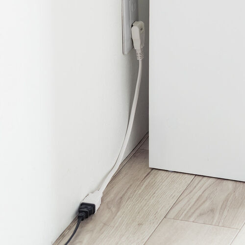 電源延長コード（30cm・電源コード・延長・スイングプラグ・絶縁キャップ ）