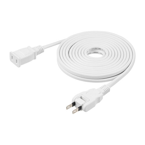 電源延長コード（5m・電源コード・延長・スイングプラグ・絶縁キャップ）