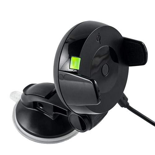 iPhone X/iPhone 8/iPhone 8 Plus/スマートフォン車載ホルダー（Qi充電対応・ダッシュボード取付・ゲル吸盤使用）