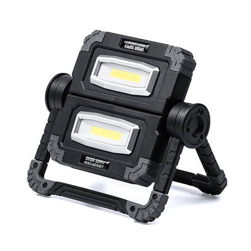 LED投光器（作業灯・充電式・屋外・アウトドア・最大20W・480ルーメン・バッテリー内蔵・COBチップ）