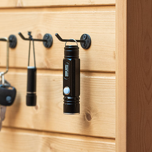 LED懐中電灯（USB充電式・防水・IPX4・最大180ルーメン・小型・ハンディライト・COBチップ・マグネット・吊り下げフック内蔵）