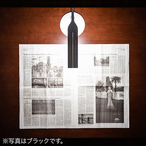 LEDデスクライト（充電式・コードレス・無段階調光・3段階調色・AC電源・280ルーメン・発光面可動式・フレキシブルアーム・ホワイト）