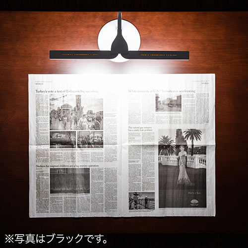 LEDデスクライト（充電式・コードレス・無段階調光・3段階調色・AC電源・280ルーメン・発光面可動式・フレキシブルアーム・ホワイト）