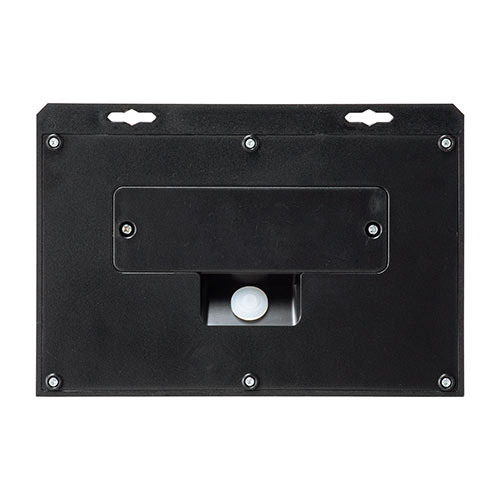 人感センサーライト（防犯・LED・ソーラー充電式・屋外用・壁設置・防水・防塵・IP54・300ルーメン・キントレ） LED036