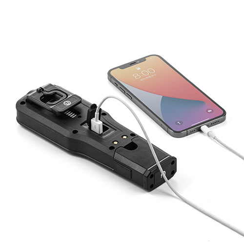 LEDライト(クレードル式・LED懐中電灯・USB充電式・マグネット・フック付き・最大500ルーメン・作業灯・防災・COBチップ）