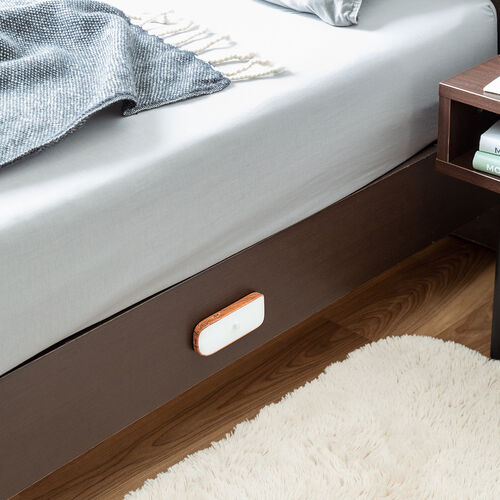 人感センサーライト（LED・マグネット・ネジ穴・メタルプレート取付け・常時点灯対応・65ルーメン・木目調） LED065BRM