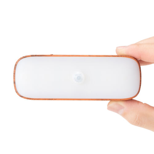 人感センサーライト（LED・マグネット・ネジ穴・メタルプレート取付け・常時点灯対応・65ルーメン・木目調） LED065BRM