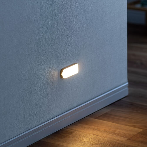 人感センサーライト（LED・マグネット・ネジ穴・メタルプレート取付け・常時点灯対応・65ルーメン・木目調） LED065BRM