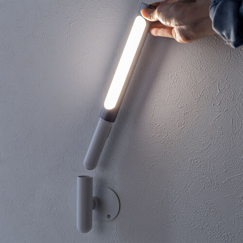 LEDライト（壁面取り付け・ウォールライト・ハンディライト・USB充電式・250ルーメン・明るさ3段階・色温度2種類・温白色・電球色）