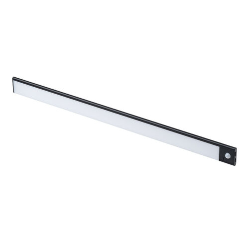 人感センサーライト（Lサイズ・薄型・LED・幅60cm・3段階調色・無段階調光・最大350ルーメン・マグネット内蔵・USB充電式・ブラック） LED074BK