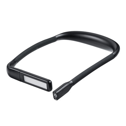 ネックライト（首掛けLEDライト・広範囲LED・スポットLED・最大180ルーメン・防水規格IPX4・3段階調色・無段階調光・USB充電式・ブラック）