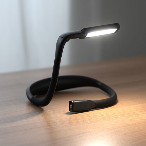 ネックライト（首掛けLEDライト・広範囲LED・スポットLED・最大180ルーメン・防水規格IPX4・3段階調色・無段階調光・USB充電式・ブラック）