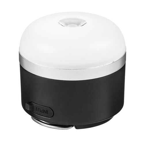 LEDランタン（充電式・コンパクト・最大600ルーメン・マグネット・フック・対応・USB充電対応・ブラック）