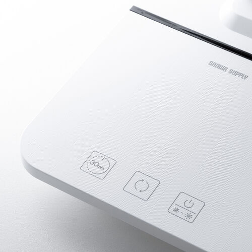 デスクライト（LEDデスクライト・コードレス・充電式・調光・1200ルクス・USBポート搭載・おすすめ・おしゃれ・目に優しい・ホワイト） LED082W