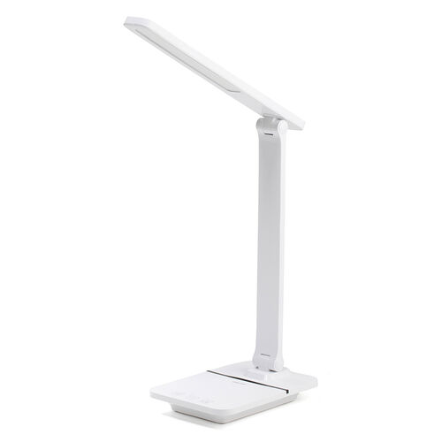 デスクライト（LEDデスクライト・コードレス・充電式・調光・1200ルクス・USBポート搭載・おすすめ・おしゃれ・目に優しい・ホワイト） LED082W