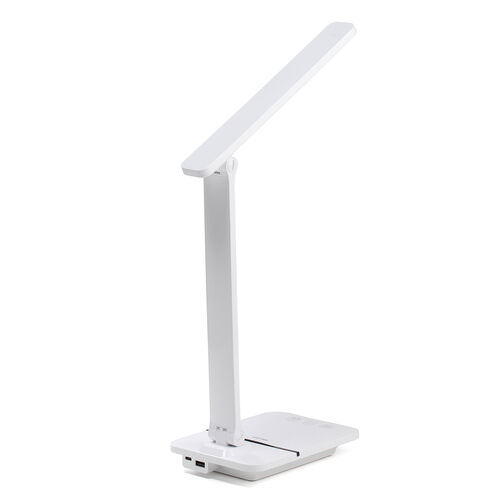 デスクライト（LEDデスクライト・コードレス・充電式・調光・1200ルクス・USBポート搭載・おすすめ・おしゃれ・目に優しい・ホワイト） LED082W