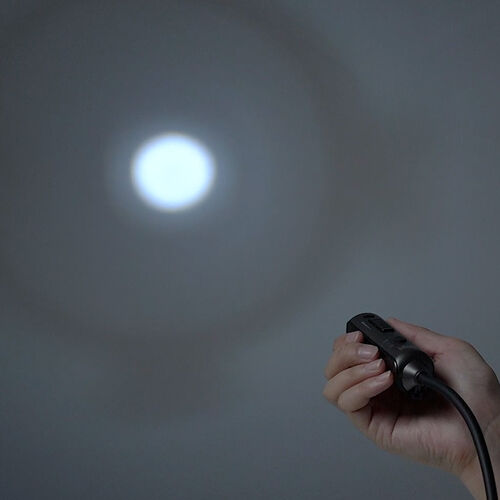 ネックライト（首掛け式LED・USB充電式・作業用ライト・防水規格IP44・最大120ルーメン・フレキシブルアーム・ブラック）