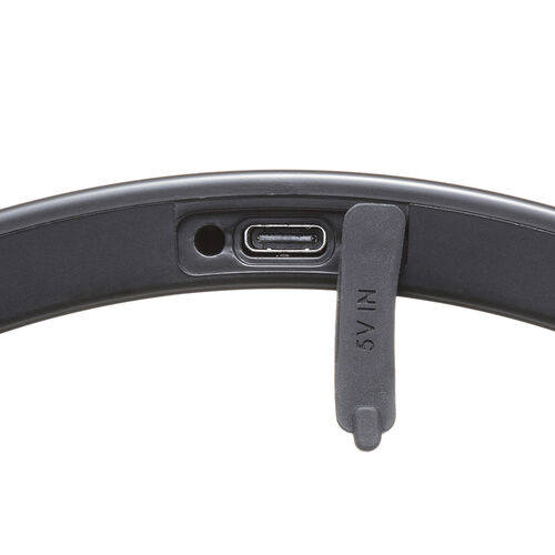 ネックライト（首掛け式LED・USB充電式・作業用ライト・防水規格IP44・最大120ルーメン・フレキシブルアーム・ブラック）