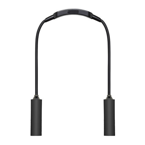 ネックライト（首掛け式LED・USB充電式・作業用ライト・防水規格IP44・最大120ルーメン・フレキシブルアーム・ブラック）
