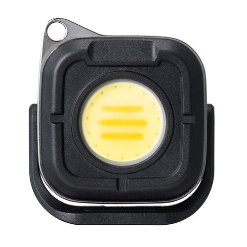 LEDライト（充電式・懐中電灯・コンパクト・COBライト・500ルーメン・作業・アウトドア・最大15時間・マグネット・フック設置対応・防水IPX5） LED085BK