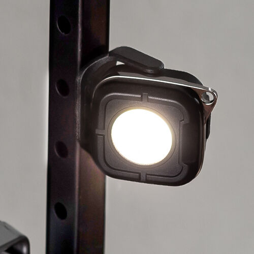 LEDライト（充電式・懐中電灯・コンパクト・COBライト・500ルーメン・作業・アウトドア・最大15時間・マグネット・フック設置対応・防水IPX5） LED085BK