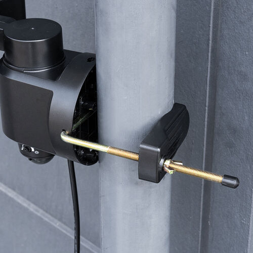 人感センサーライト（防犯・屋外・LED・コンセント・防水・2灯・5m・100V・角度調整・1200ルーメン・キントレ） LED086BK