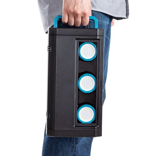 作業灯（LEDライト・マグネット・クリップ・収納ボックス・クレードル付・3個セット・650ルーメン ）