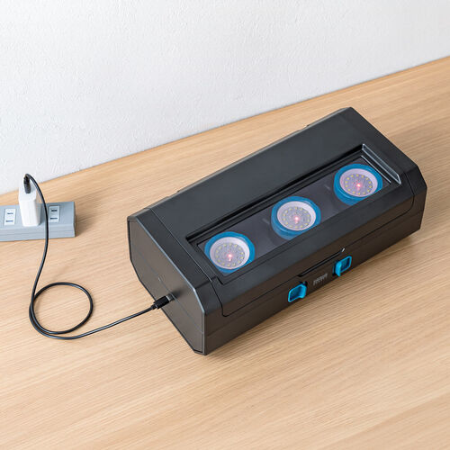 作業灯（LEDライト・マグネット・クリップ・収納ボックス・クレードル付・3個セット・650ルーメン ）